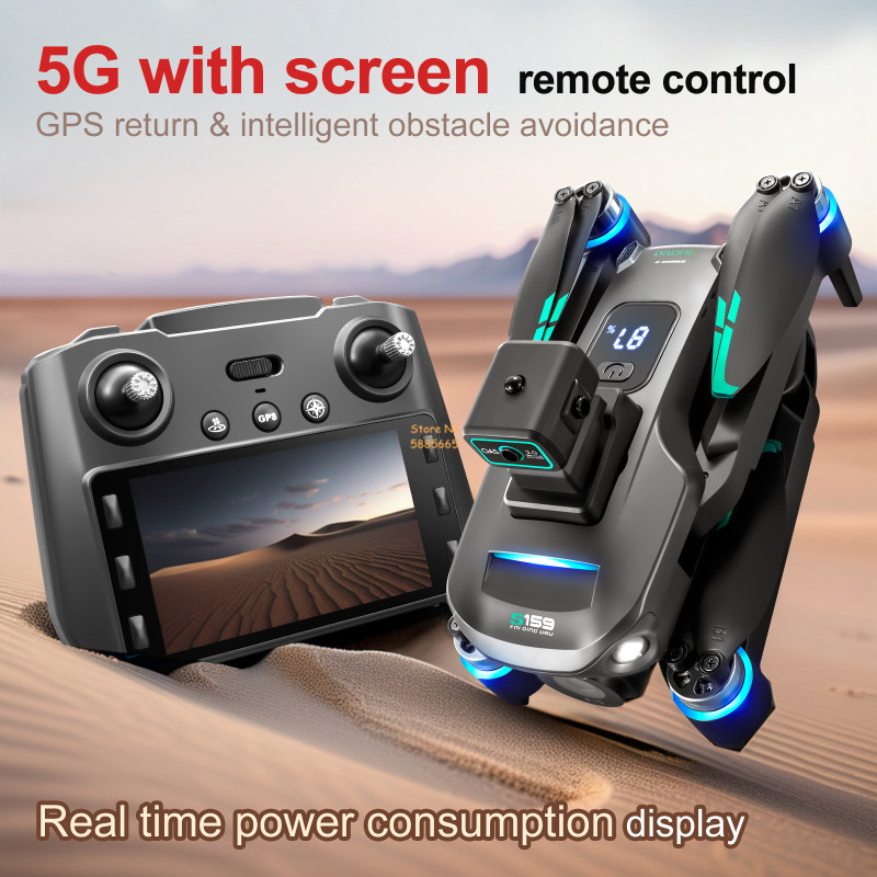 8K كاميرا مزدوجة 5G WIFI FPV ا - مراجعة Drone Controller Screen وسعره