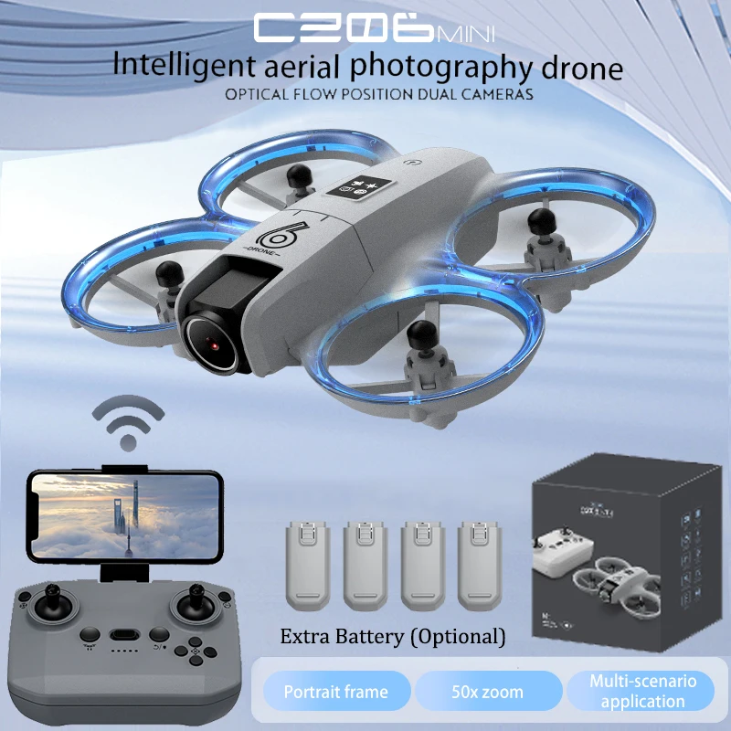 طائرة بدون طيار CZ06 Mini RC Q - مراجعة Drone Remote Controller Lanyard وسعره