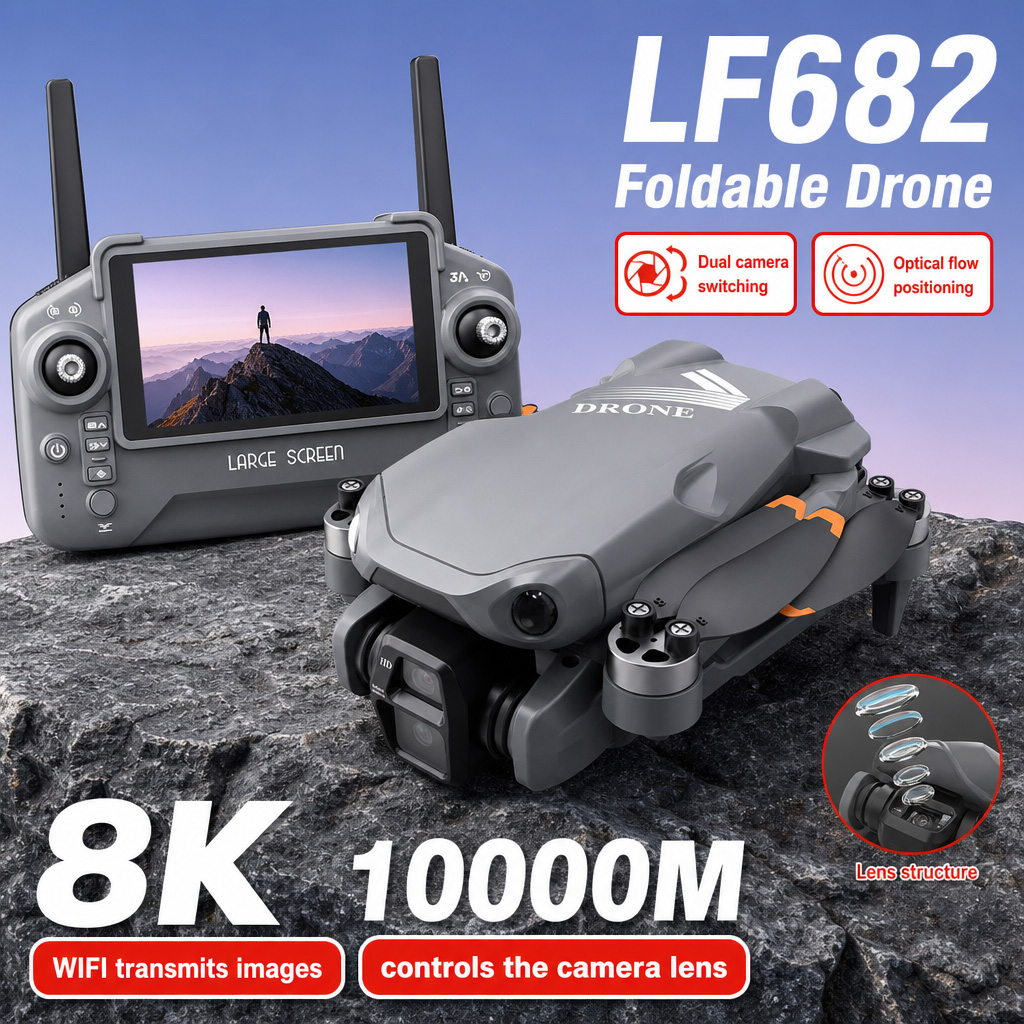 طائرة بدون طيار LF682 للتصوير  - مراجعة Drone Remote Controller Lanyard وسعره